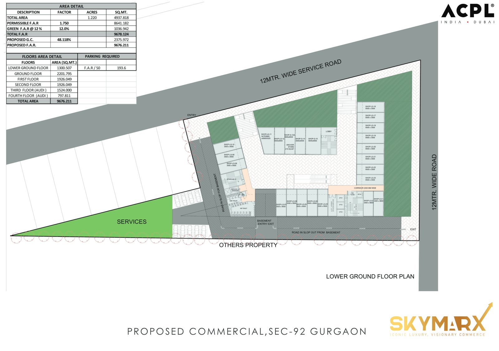 CODE-X 92 lower ground floor plan