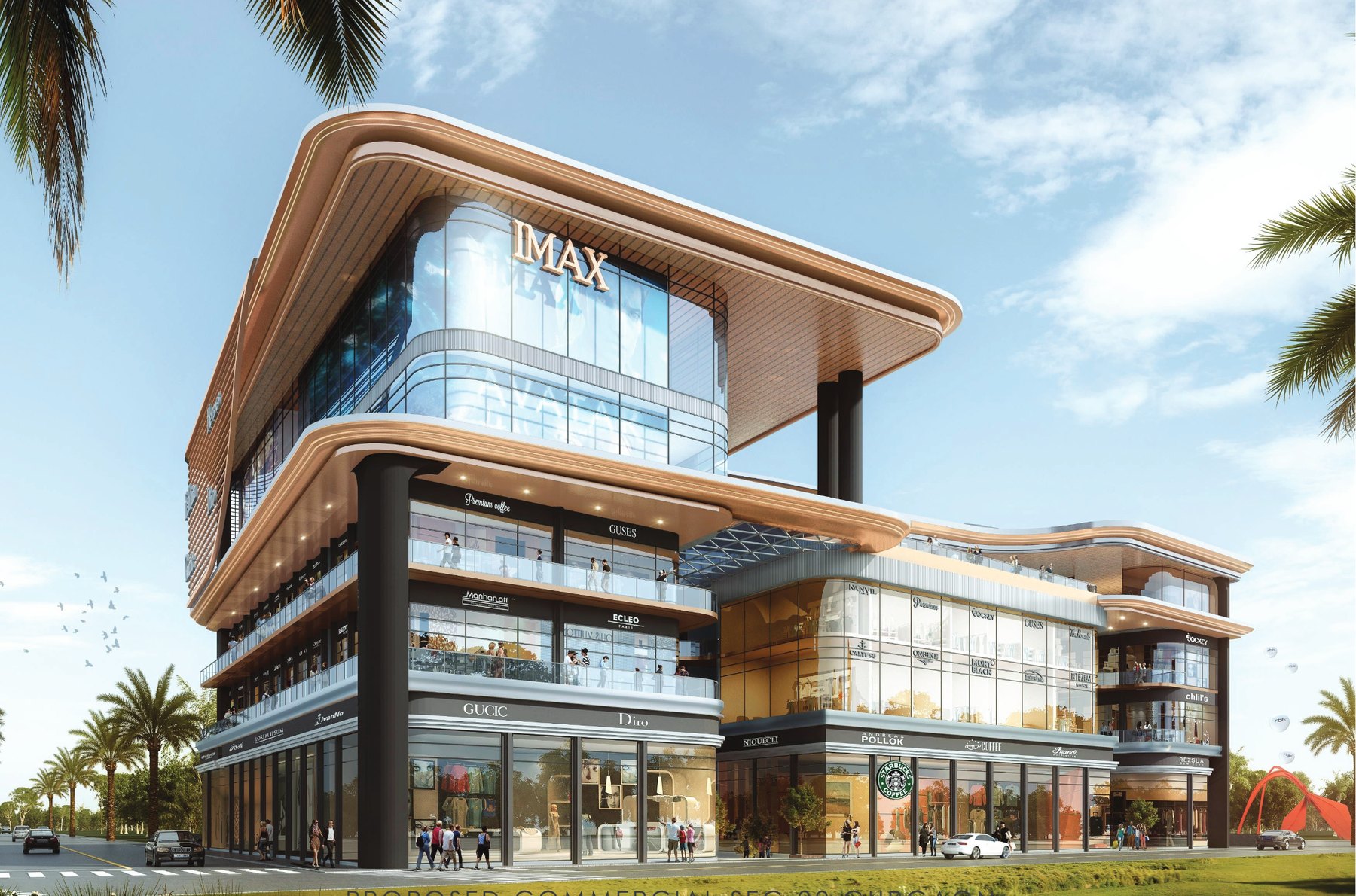CODE-X 92 luxury commercial mall render
